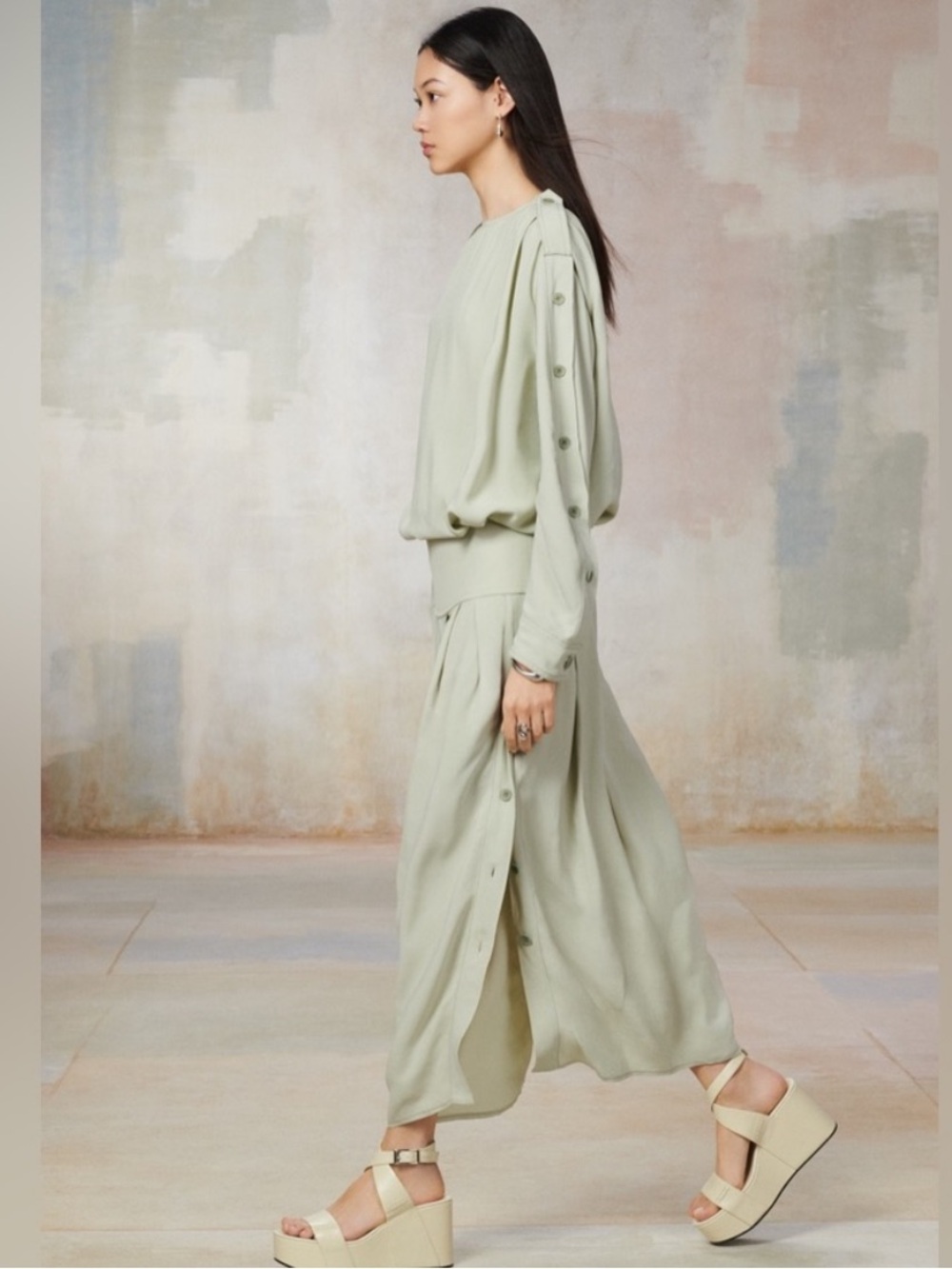 Zara SRLPS long sleeve maxi dress - Picture 3 of 11